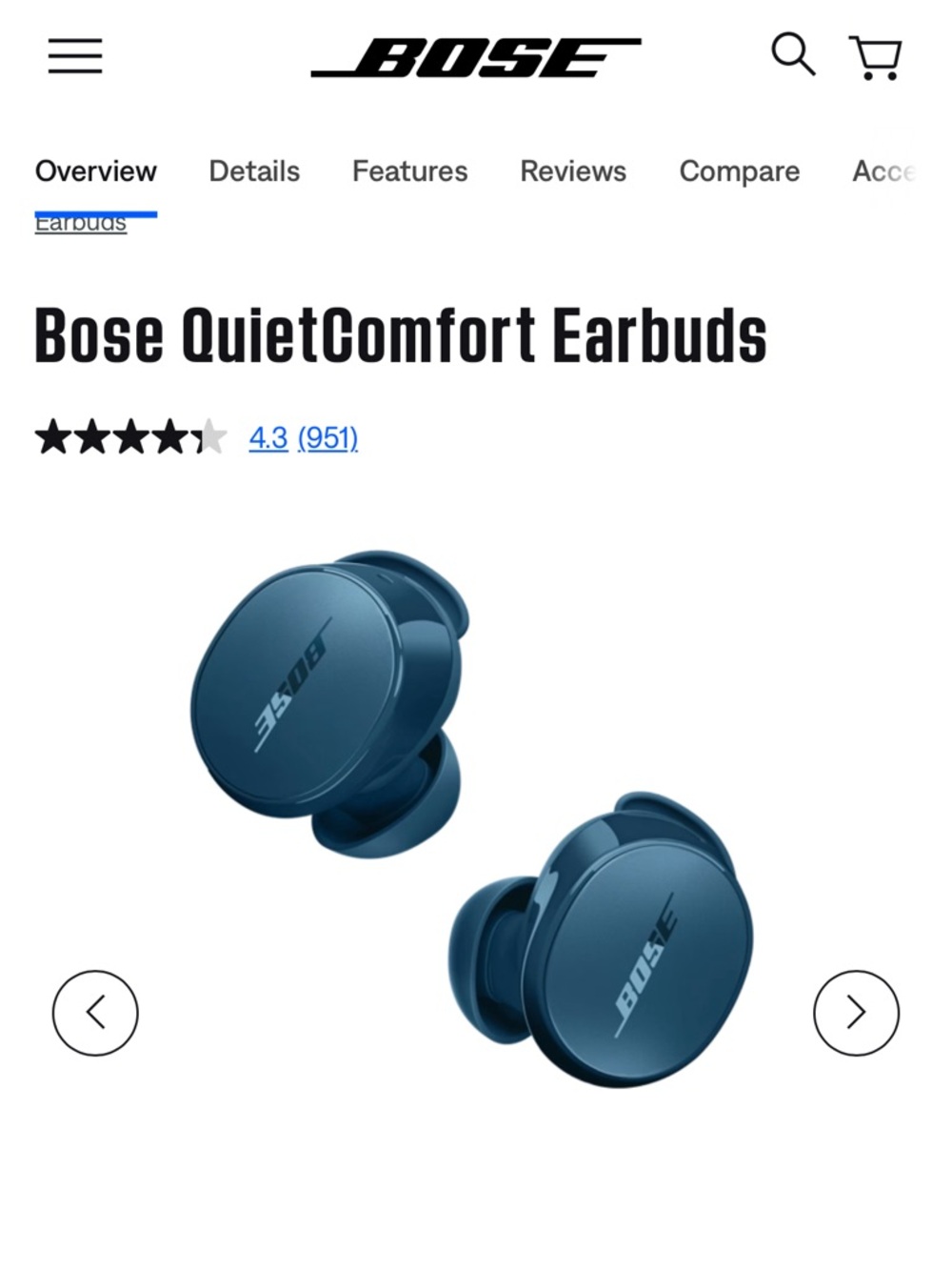 Bose Sport Earbuds – Baltic Blue (Brand New, Sealed)